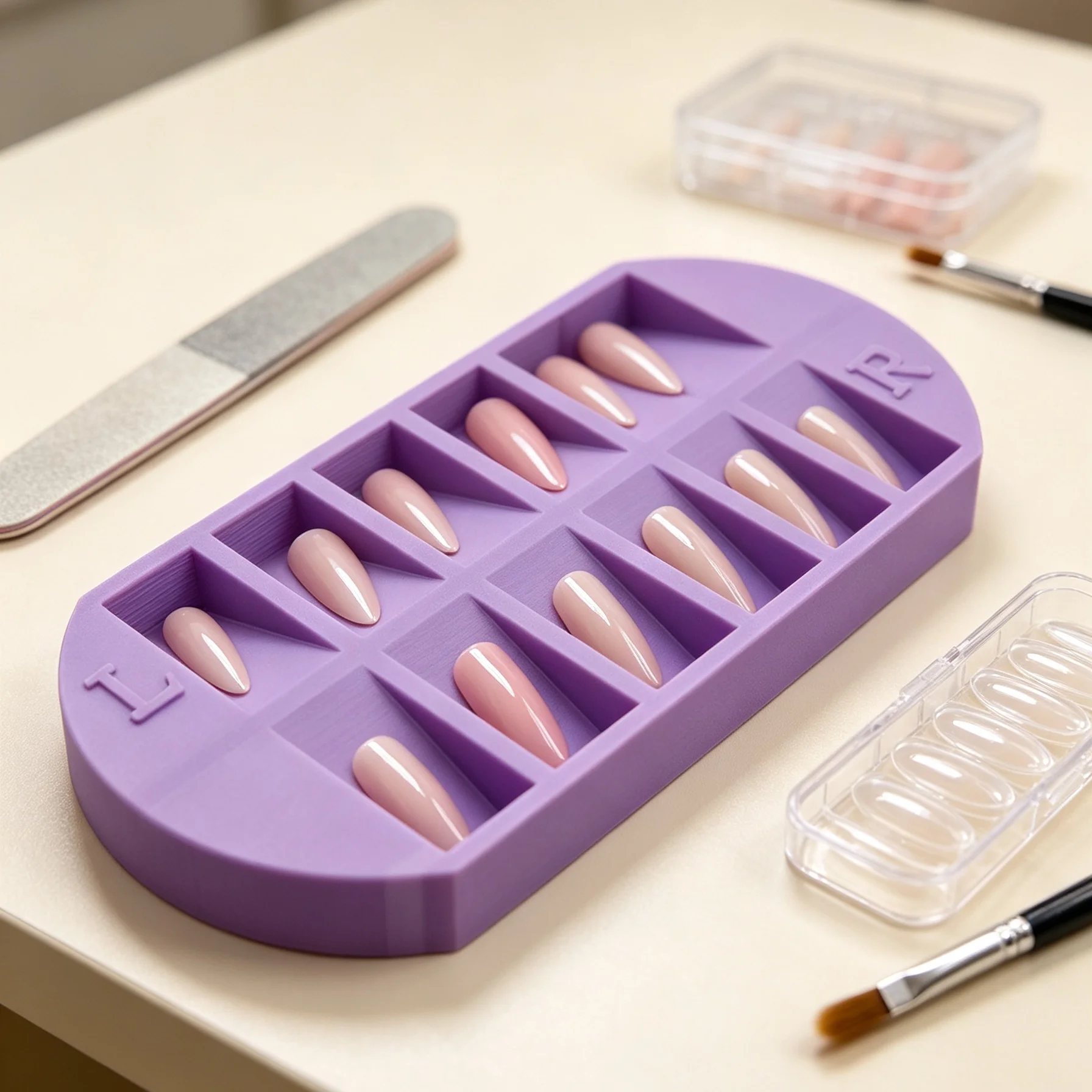 Nail Art Quirky - Bandeja organizadora de puntas de uñas
