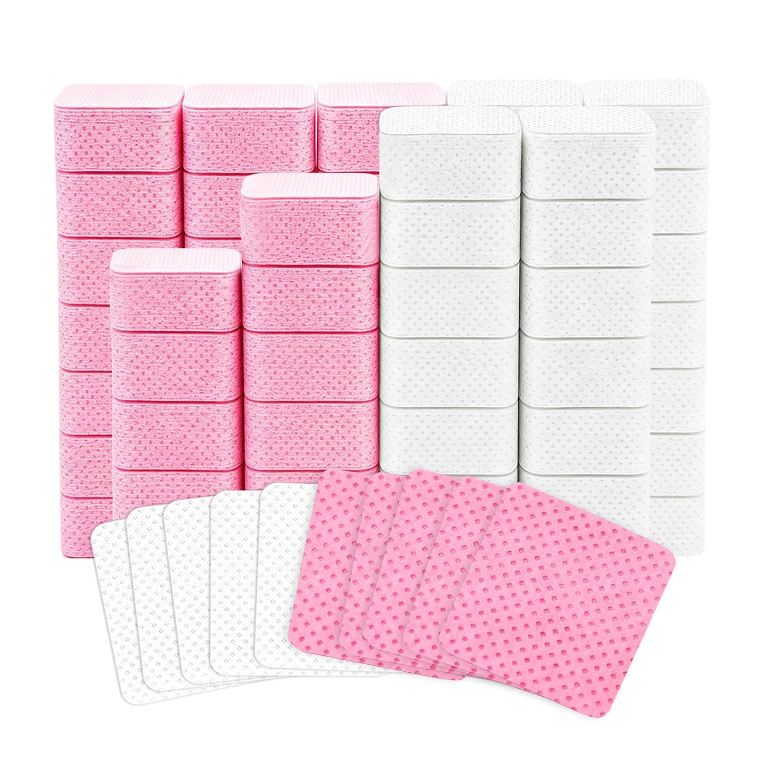Nail Art Remover - 50 toallitas de algodón sin pelusa