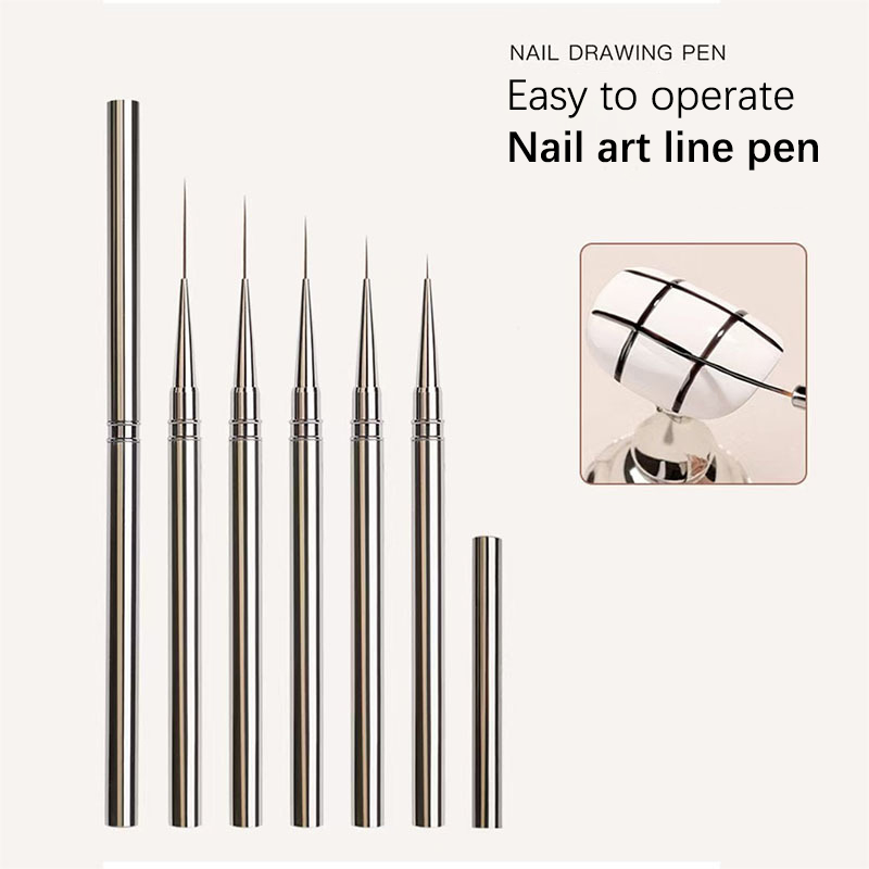 Nail Art Kaki - 1 Uds. Pinceles para decoración de