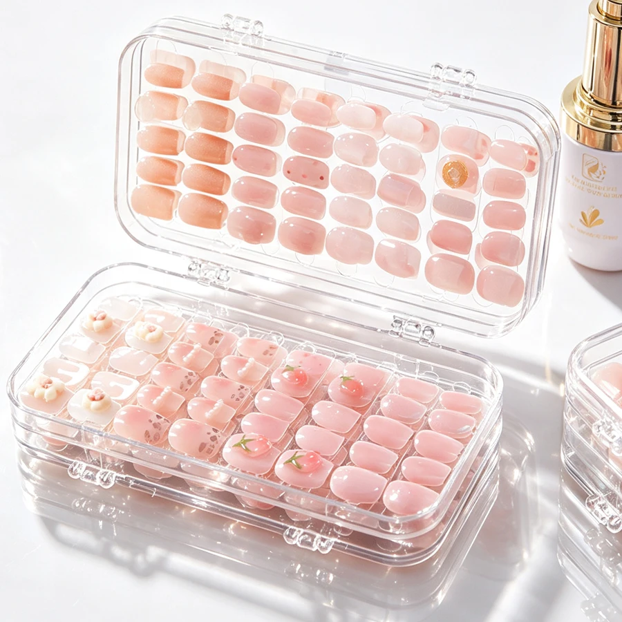 Nail Art Quirky - Caja de Almacenamiento Transparente Plegable para