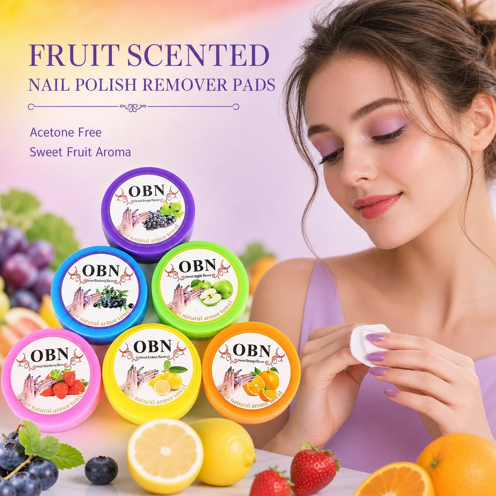 Nail Art Remover - Toallitas Absorbentes con Aroma Floral para
