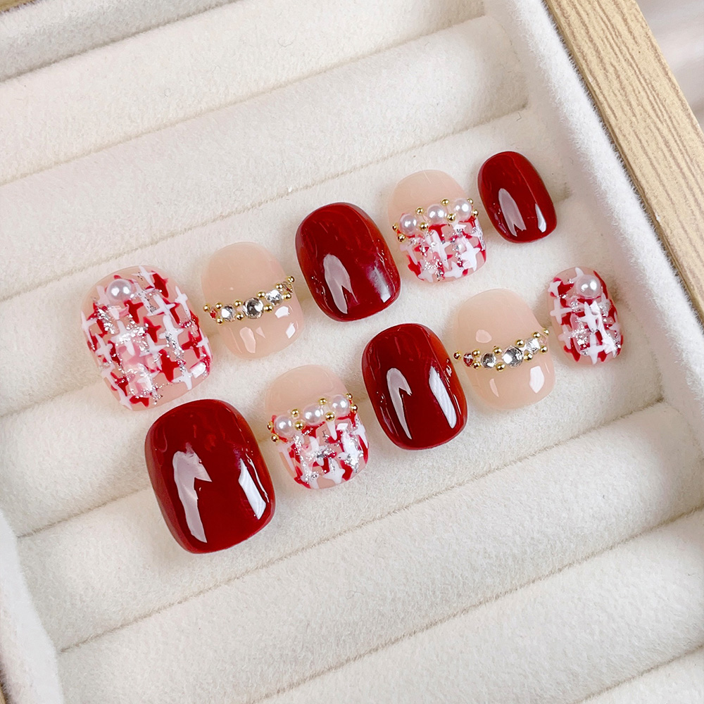 Nail Art Quirky - Kit de 10 Uñas Postizas Cortas