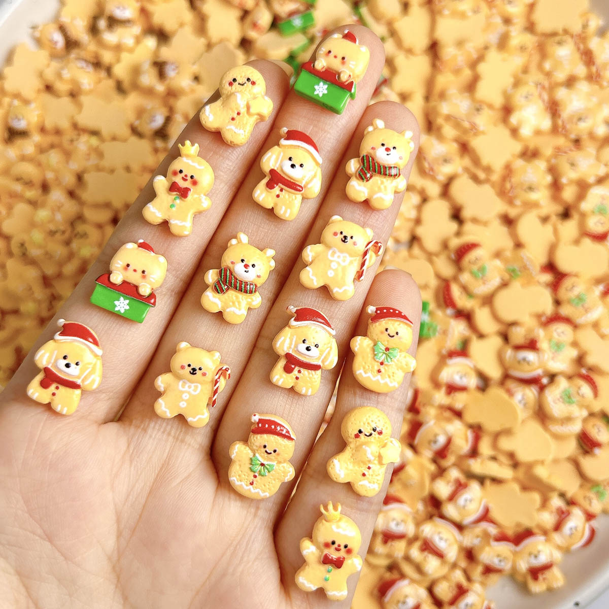 Nail Art For Men - 20 piezas Kawaii Navidad hombre de