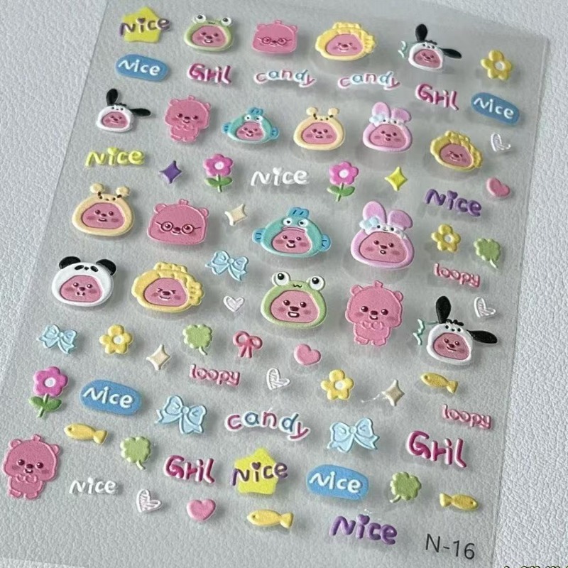 Adhesivo 3D en relieve Loopy,  - Nail Art Quirky reseña y precio