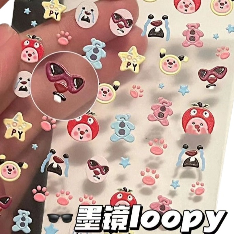 Adhesivo 3D en relieve Loopy,  - Nail Art Quirky reseña y precio