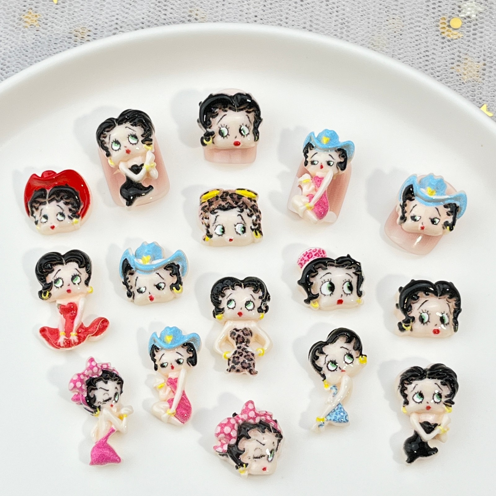 100 piezas de accesorios de re - Nail Art Nail Art reseña y precio