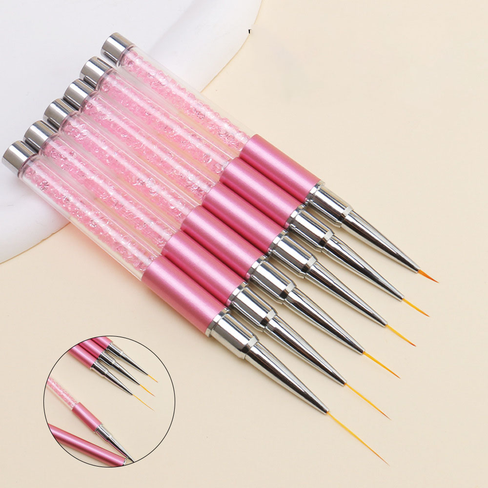 Juego de 6 Pinceles de Acrílic - Nail Art Brush Set reseña y precio