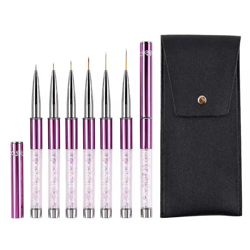 Juego de 6 Pinceles de Acrílic - Nail Art Brush Set reseña y precio