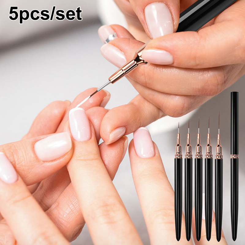 Z. Juego de 5 pinceles profesi - Nail Art Brush Set reseña y precio