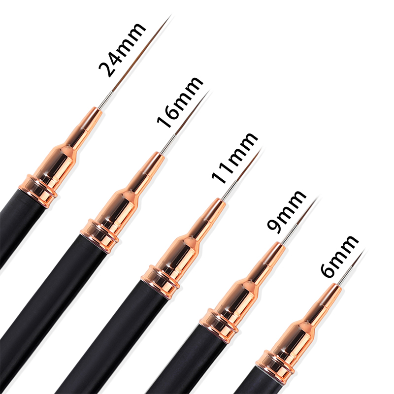 Z. Juego de 5 pinceles profesi - Nail Art Brush Set reseña y precio