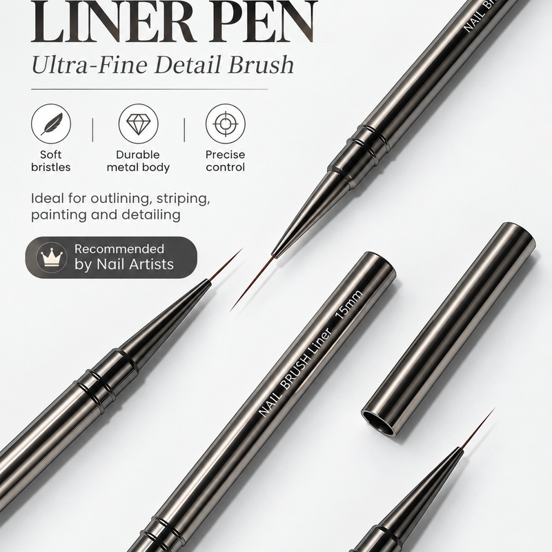 Pincel de precisión para delin - Nail Art Kaki reseña y precio