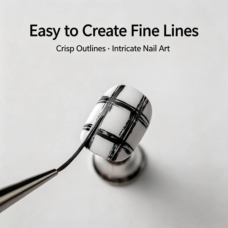 Pincel de precisión para delin - Nail Art Kaki reseña y precio