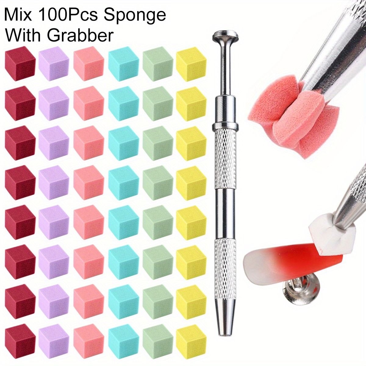 Juego de esponjas cuadradas pa - Nail Art Brush Set reseña y precio