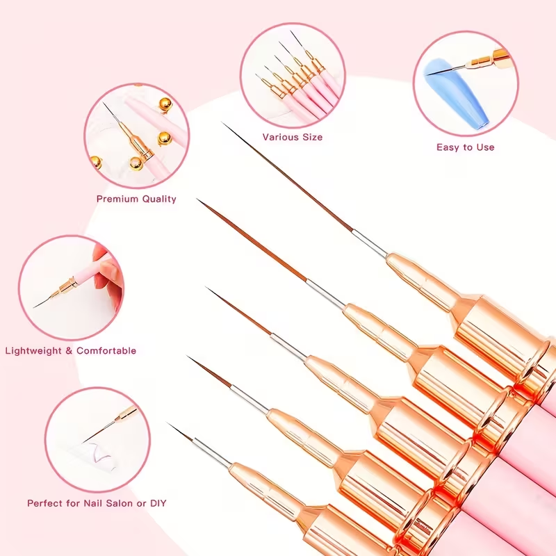 Set de 15 Pinceles Profesional - Nail Art Brush Set reseña y precio
