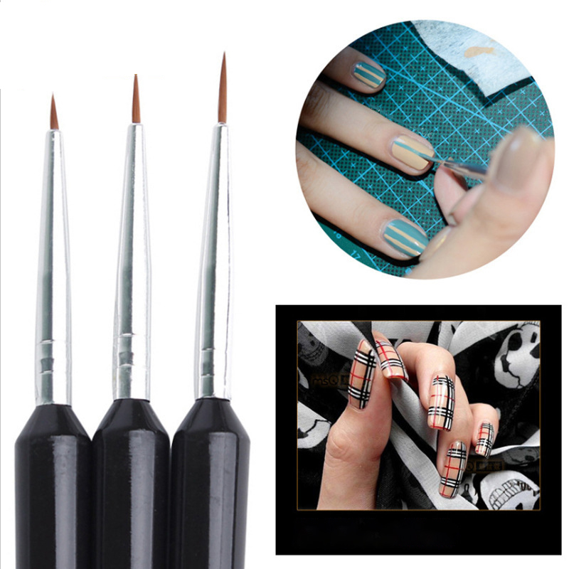 Juego de 3 pinceles ultrafinos - Nail Art Brush Set reseña y precio
