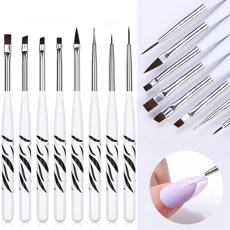 Pincel para decoración de uñas - Nail Art Brush Set reseña y precio