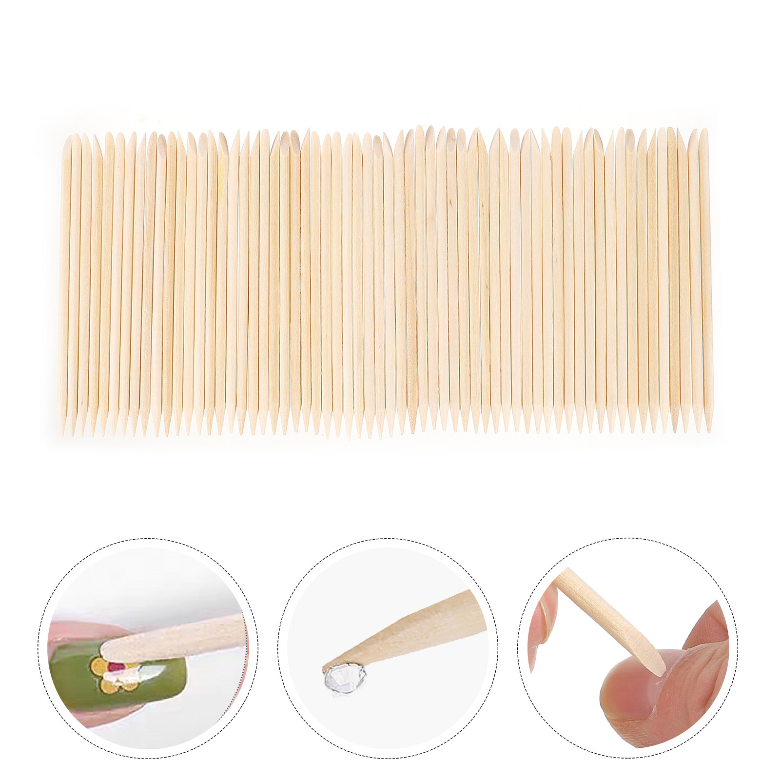 200 piezas de palitos de mader - Nail Art Remover reseña y precio