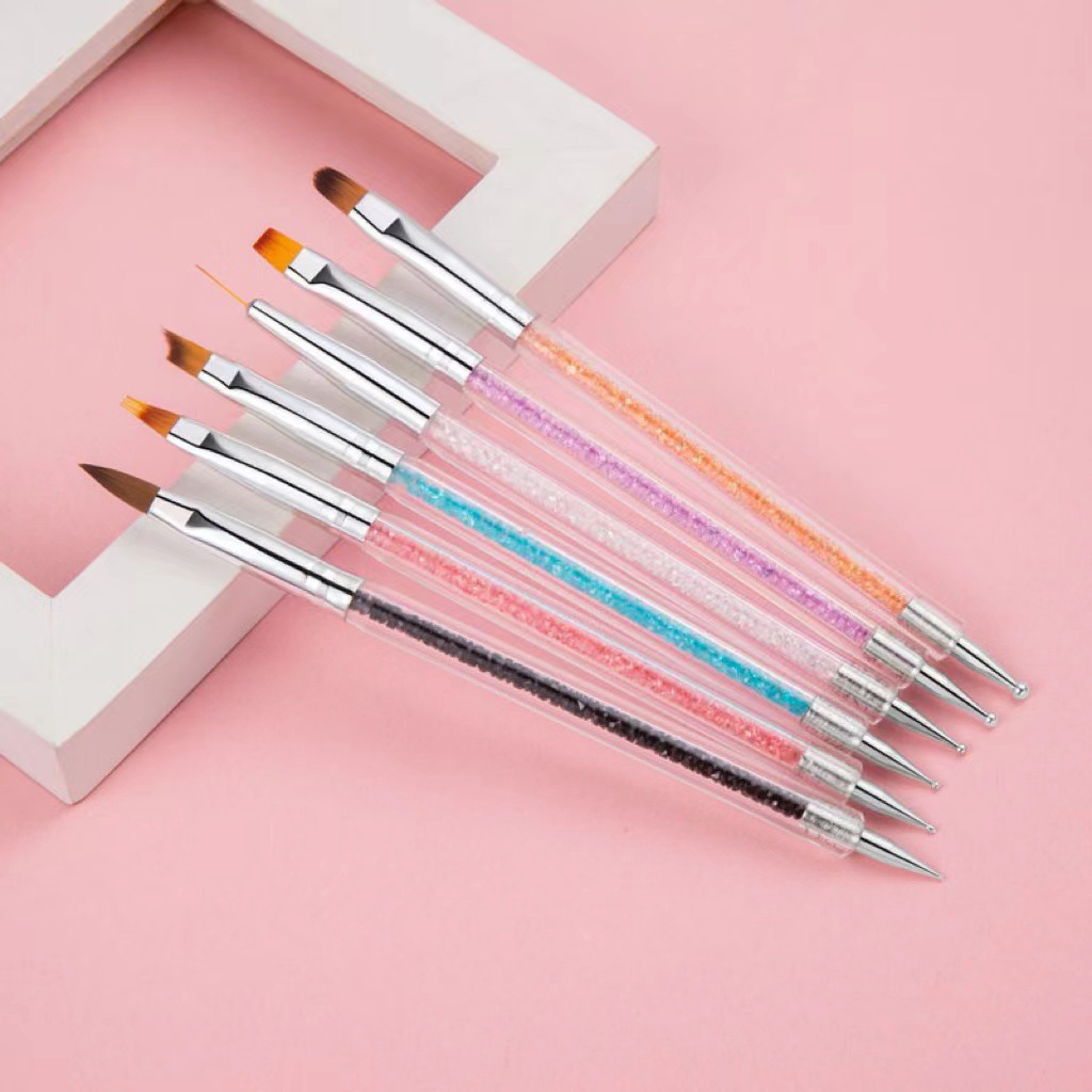 Juego de pinceles de doble pun - Nail Art Brush Set reseña y precio