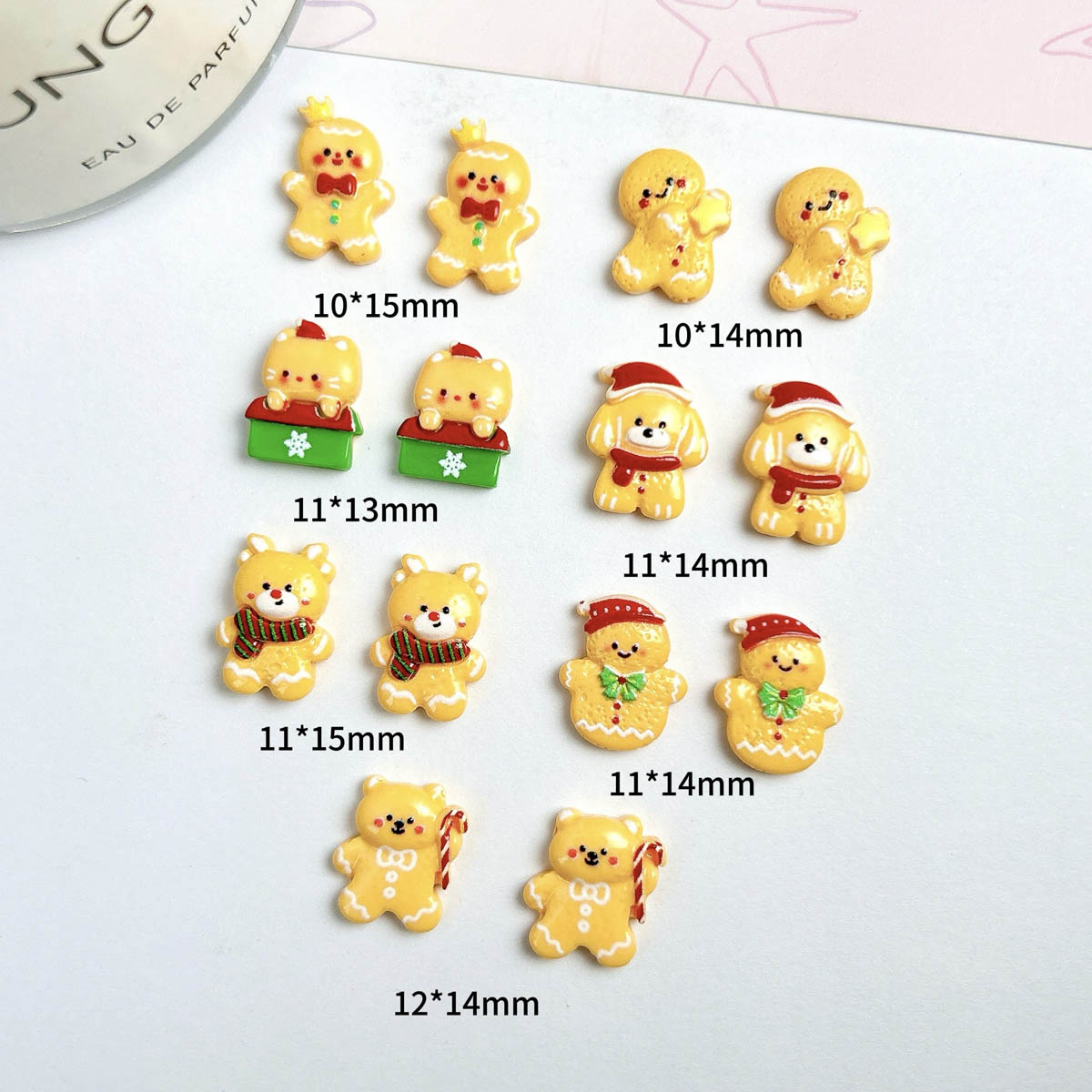 20 piezas Kawaii Navidad hombr - Nail Art For Men reseña y precio